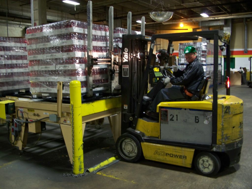 Pallet safety tips being followed in the warehouse