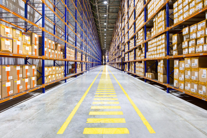 Racking systems can improve warehouse storage space utilization.