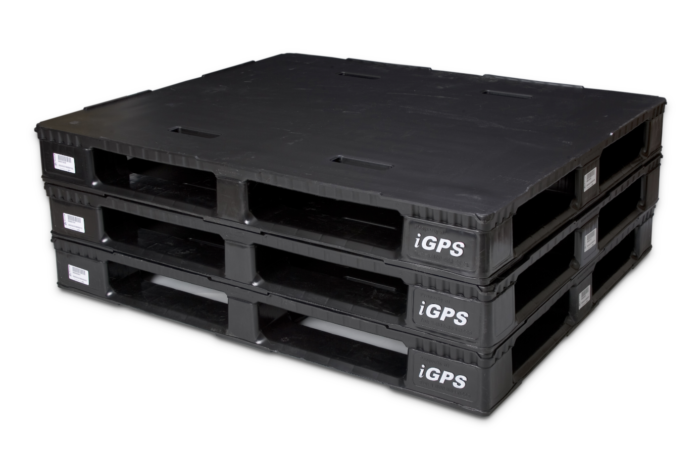 Plastic pallets can be embedded with trackable RFID tags.