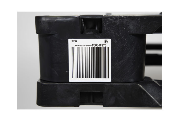 High-quality plastic pallets have embedded RFID tags for tracking pharmaceuticals. 