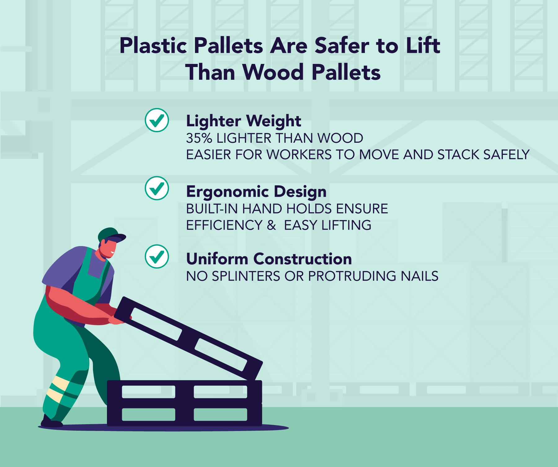 iGPS-Blog How to lift-a pallet - plastic pallets are safer than wood 