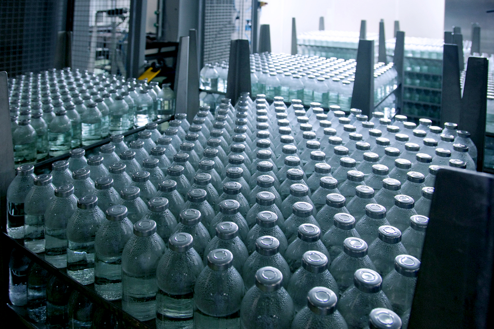 Empty bottles in the biopharmaceutical cold chain.