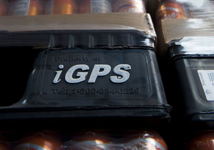 Close up of iGPS palet
